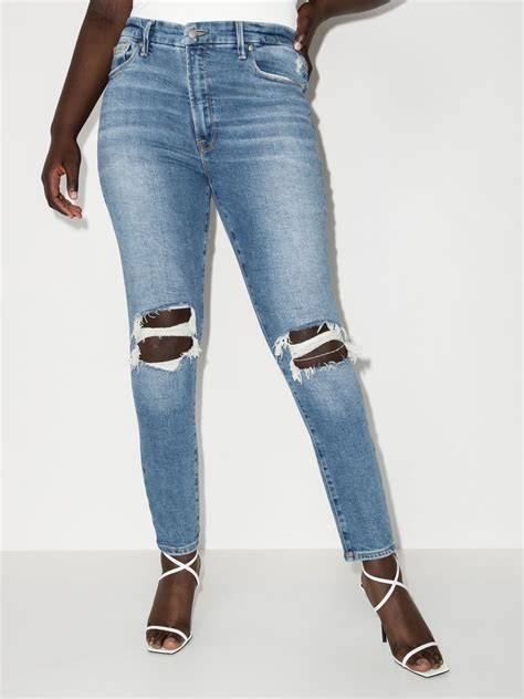 good american ripped jeans